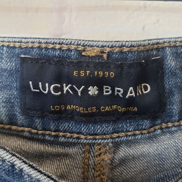 LUCKY BRAND Bridgette Skinny Raw Hem Ankle Jeans 6/28 - Picture 3 of 9